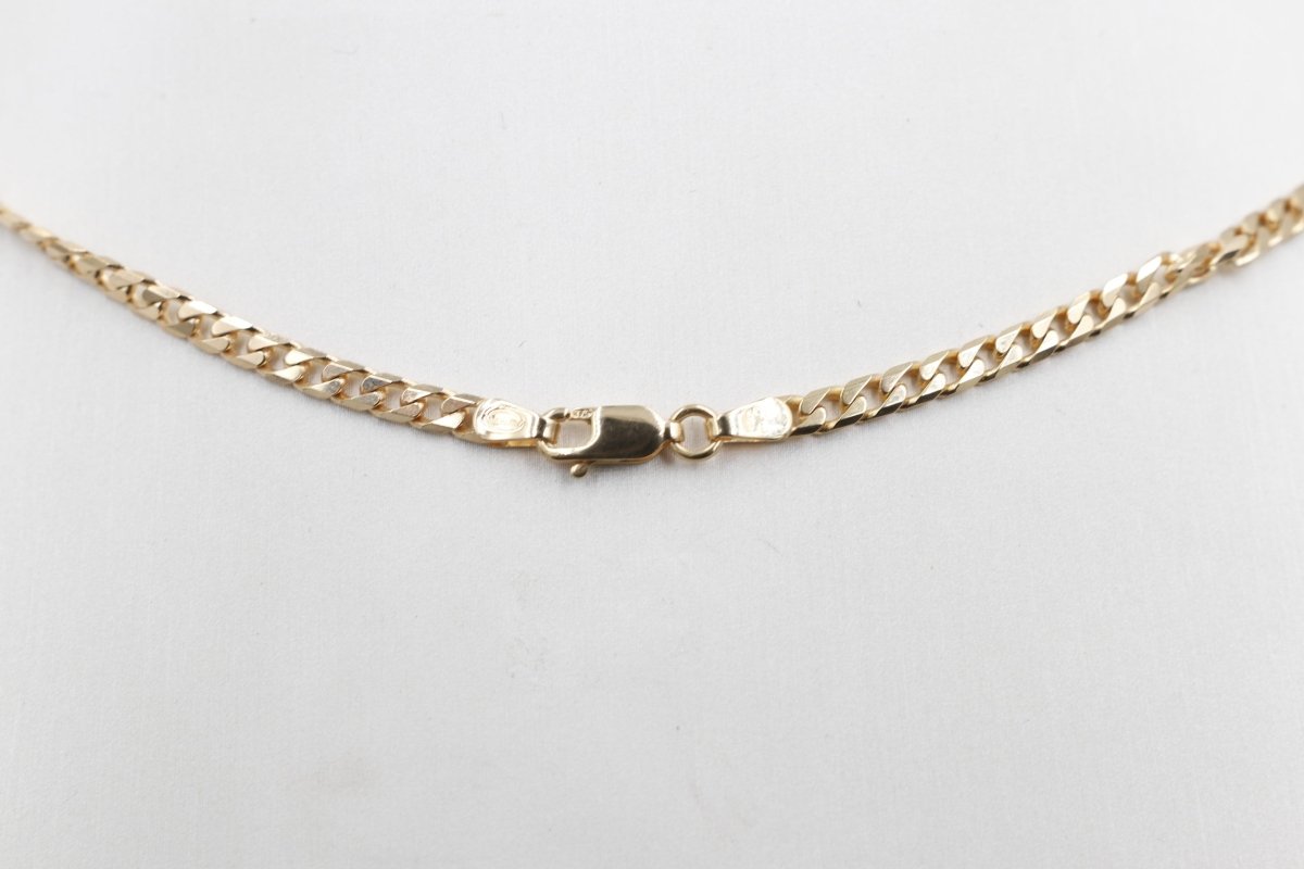 9ct Gold Solid Curb Link Chain 60cm 100HK145/4