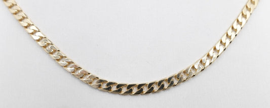 9ct Gold Solid Curb Link Chain cm 120HK145/4