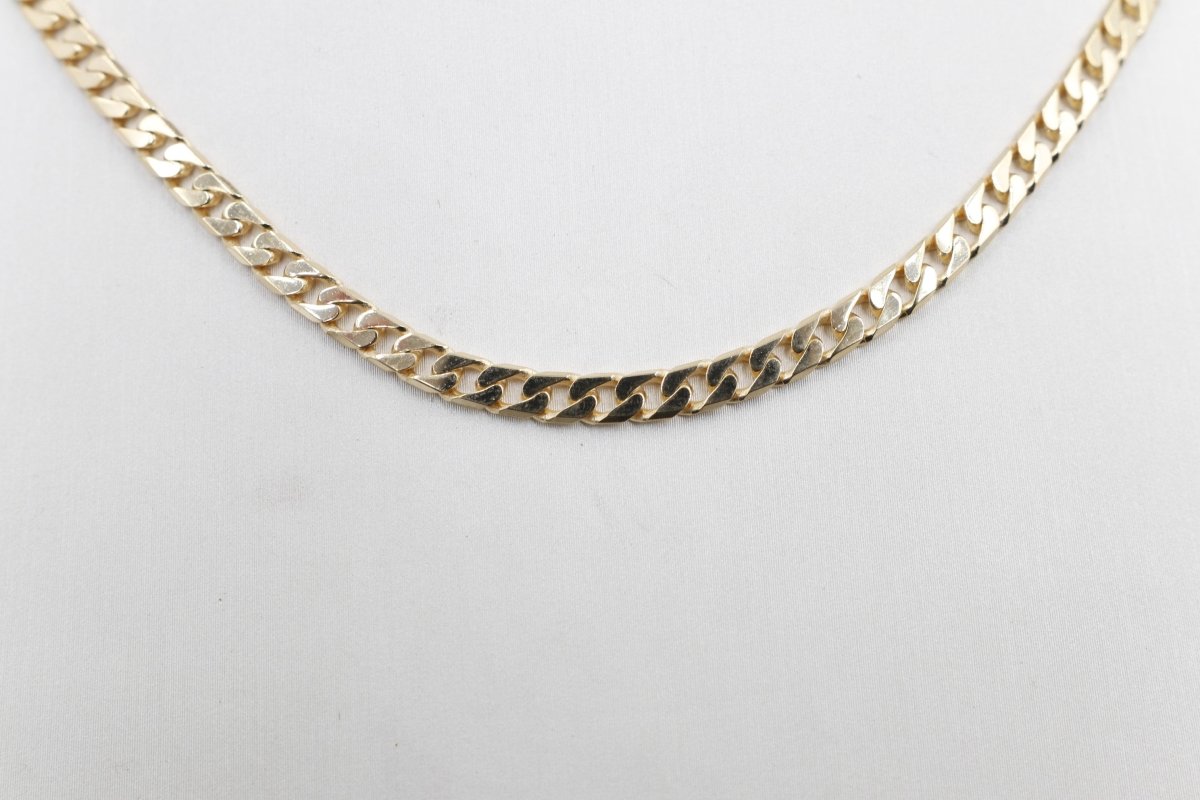 9ct Gold Solid Curb Link Chain 55cm 120HK145/4