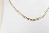 9ct Gold Solid Curb Link Chain cm 120HK145/4