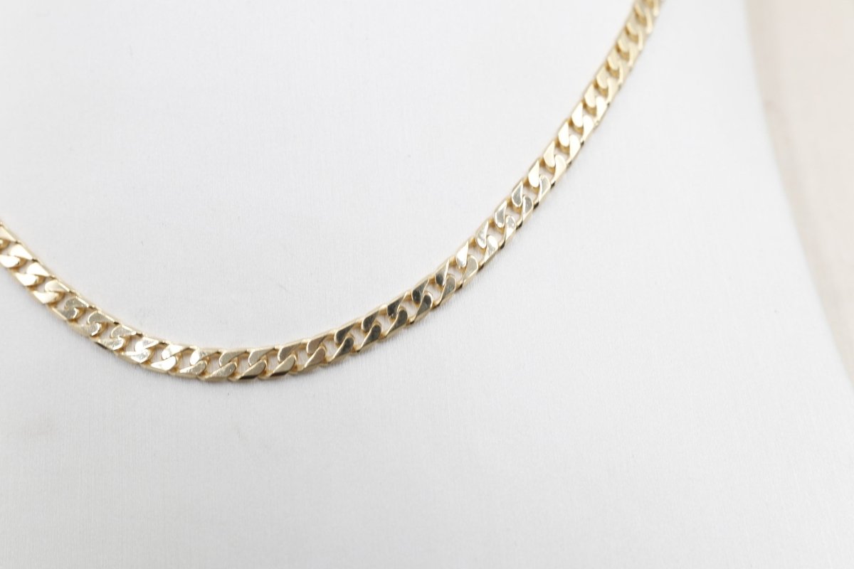 9ct Gold Solid Curb Link Chain 55cm 120HK145/4