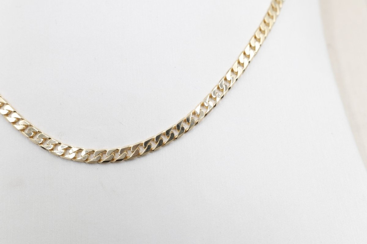 9ct Gold Solid Curb Link Chain 55cm 120HK145/4