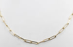 9ct Gold Paperclip Chain 45cm