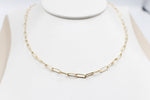 9ct Gold Paperclip Chain 45cm