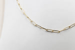 9ct Gold Paperclip Chain 45cm