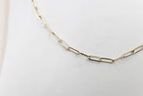 9ct Gold Paperclip Chain 45cm