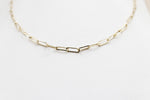 9ct Gold Paperclip Chain 45cm