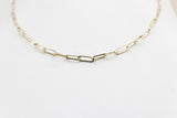 9ct Gold Paperclip Chain 45cm