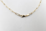 9ct Gold Paperclip Chain 45cm