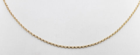 9ct Gold Oval Belcher Chain 45cm