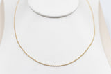 9ct Gold Oval Belcher Chain 45cm