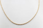 9ct Gold Italian Rope Chain 45cm