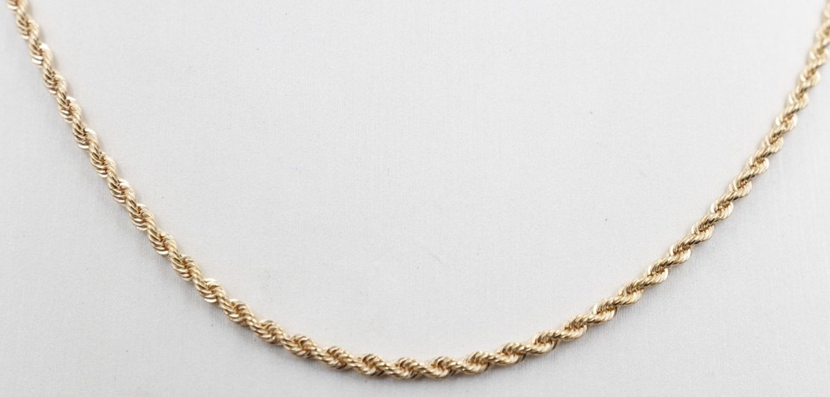 9ct Gold Italian Rope Chain 60HVC091