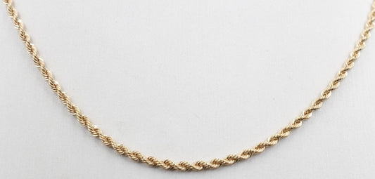 9ct Gold Italian Rope Chain 60HVC091