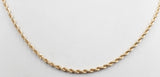 9ct Gold Italian Rope Chain 60HVC091