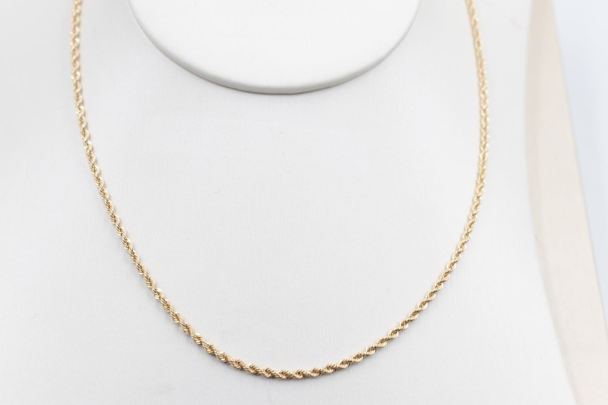 9ct Gold Italian Rope Chain 60HVC091