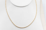 9ct Gold Italian Rope Chain 60HVC091