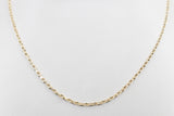 9ct Gold Diamond Cut Belcher Chain 60cm