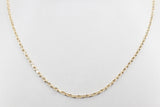 9ct Gold Diamond Cut Belcher Chain 60cm