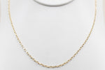9ct Gold Diamond Cut Belcher Chain 60cm
