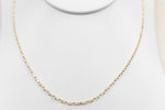 9ct Gold Diamond Cut Belcher Chain 60cm