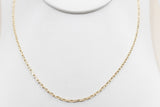 9ct Gold Diamond Cut Belcher Chain 60cm
