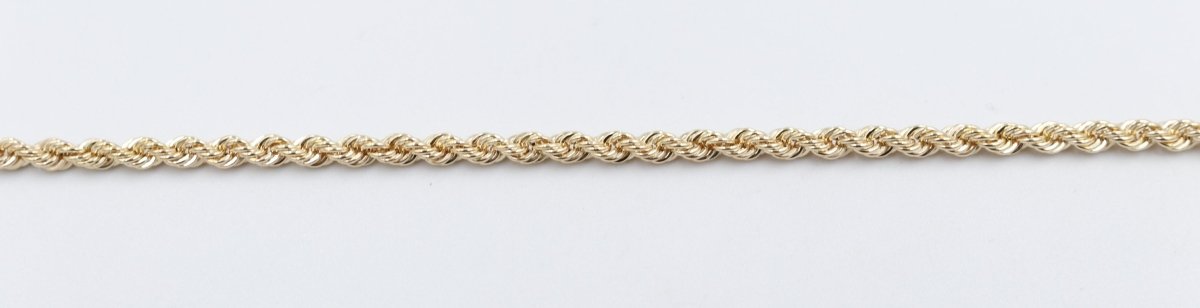 9ct Gold Italian Rope Bracelet
