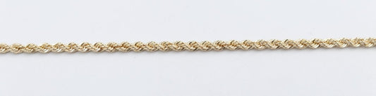 9ct Gold Italian Rope Bracelet
