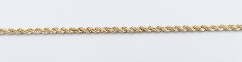 9ct Gold Italian Rope Bracelet