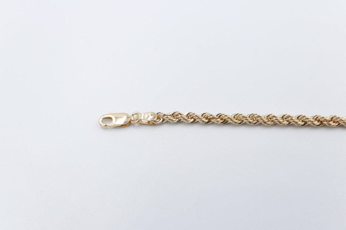 9ct Gold Italian Rope Bracelet