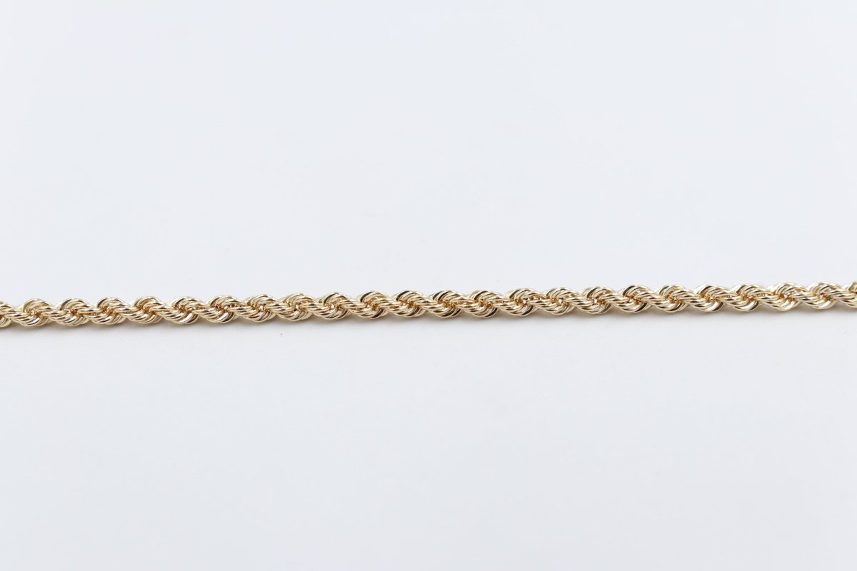 9ct Gold Italian Rope Bracelet