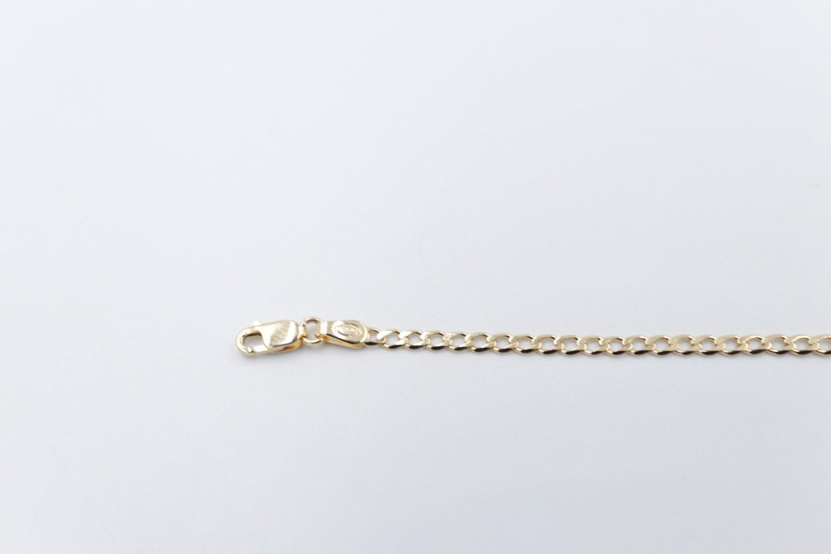9ct Gold kids curb bracelet 16cm