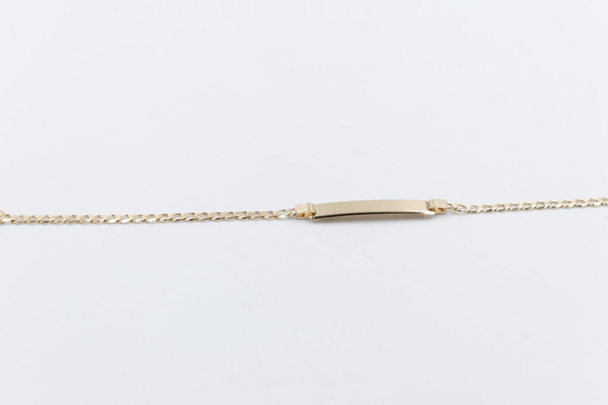 9ct Gold kids curb bracelet 16cm