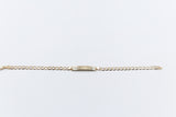 9ct Gold ID Curb bracelet 16.5cm