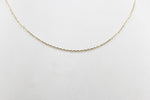 9ct Gold Fine Diamond Cut Chain 45cm