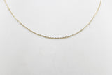 9ct Gold Fine Diamond Cut Chain 45cm