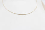 9ct Gold Fine Diamond Cut Chain 45cm