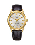 Citizen Eco Drive Leather Strap Day Date Watch - AW0102-13A