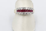 9ct Gold Ruby & Diamond Dress ring