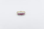 9ct Gold Ruby & Diamond Dress ring