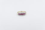 9ct Gold Ruby & Diamond Dress ring