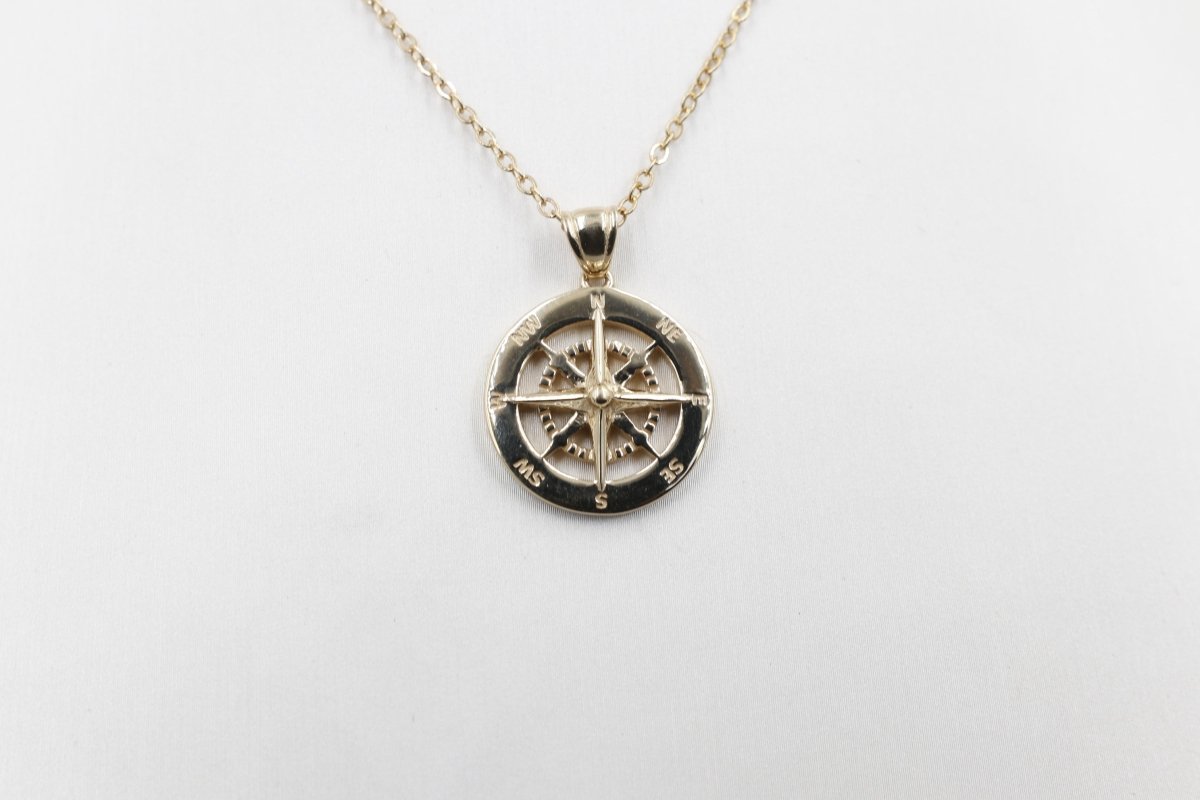 9ct Gold Compass Pendent SJ9P0046