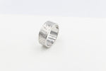Stg Silver Band with Maori design 9mm wide FR5244S