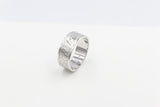 Stg Silver Band with Maori design 9mm wide FR5244S