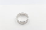Stg Silver Band with Maori design 9mm wide FR5244S