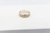 9ct Gold Solid Band with Island  Design mm HRB5247G