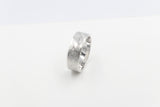 Stg Silver Band with Maori design 7mm FR5250S