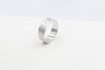 Stg Silver Band with Maori design 7mm FR5250S