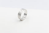 Stg Silver Band with Maori design 7mm FR5250S