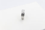 Stg Silver Band with Maori design 7mm FR5250S